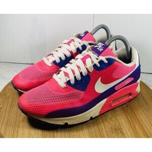 Nike Air Max 90 Hyperfuse Pink Flash Cross Training Women Size 8